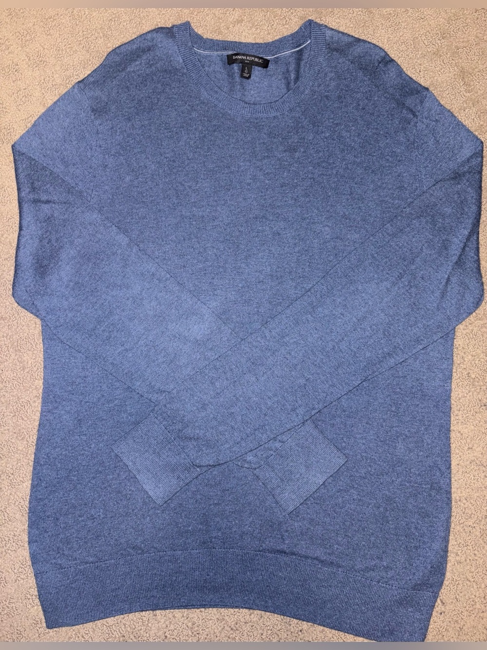 Banana Republic Men’s Crewneck Sweater in Blue Heather